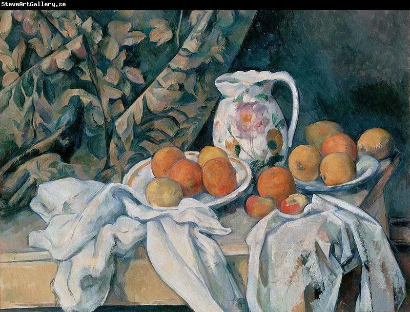 Paul Cezanne Still Life with a Curtain